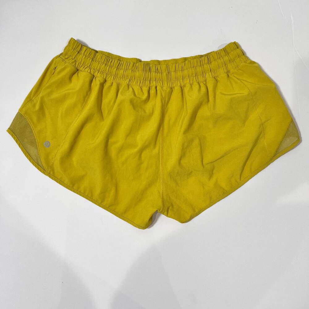 Lululemon Fast & Free Chartreuse Shorts Size 12 - Picture 5 of 7